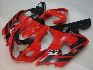 2004-2005 Suzuki GSXR 600/750 Motorcycle Fairings - Red Black UK