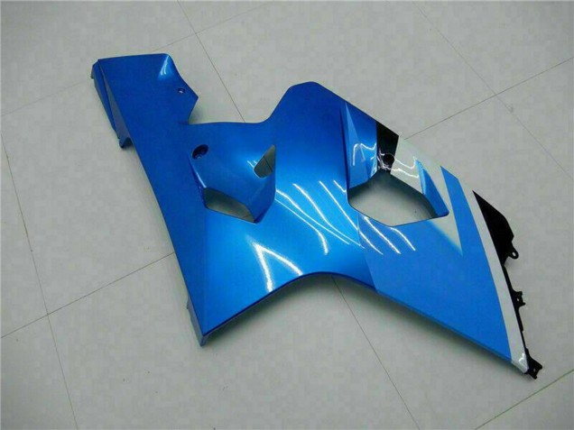 2004-2005 Suzuki GSXR 600/750 Motorcycle Fairings - White Blue Black UK