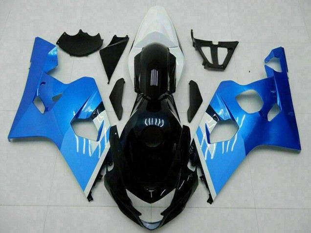 2004-2005 Suzuki GSXR 600/750 Motorcycle Fairings - White Blue Black UK