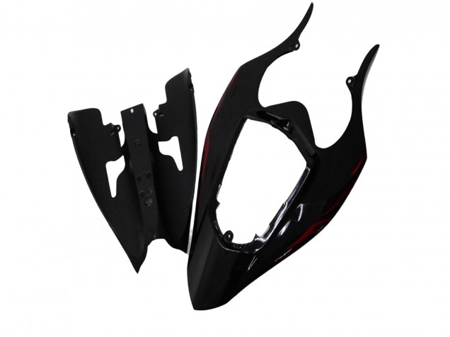 2004-2006 Yamaha YZF R1 Motorcycle Fairings - Glossy Black Red Flame UK