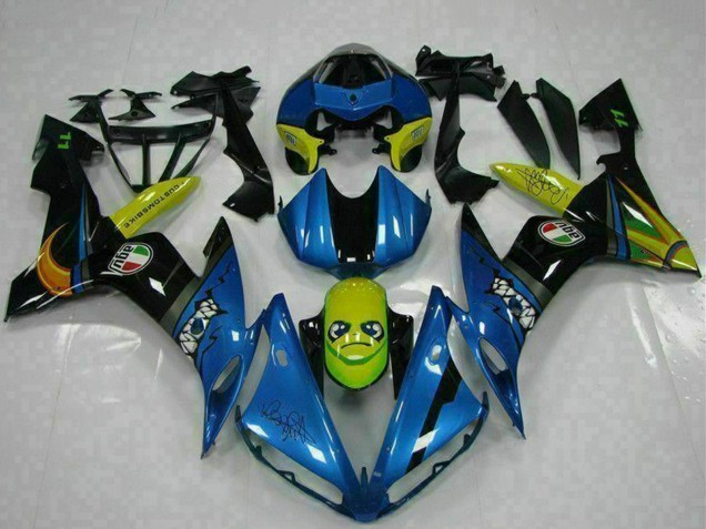 2004-2006 Yamaha YZF R1 Motorcycle Fairings - Blue Yellow Shark UK