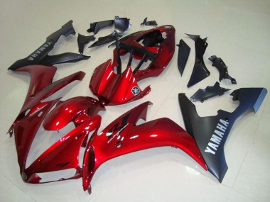2004-2006 Yamaha YZF R1 Motorcycle Fairing - Red Matte Black UK
