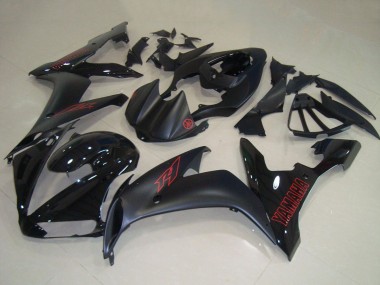 2004-2006 Yamaha YZF R1 Motorcycle Fairings - Glossy Black Matte Black Red UK