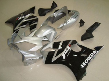 2004-2007 Honda CBR600 F4i Motorcycle Fairing - Silver Glossy Black UK