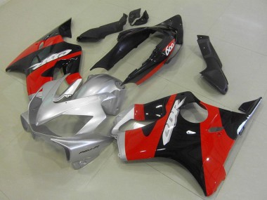 2004-2007 Honda CBR600 F4i Motorcycle Fairings - Silver Red Glossy Black UK