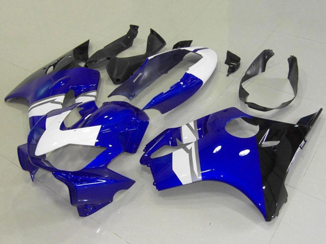 2004-2007 Honda CBR600 F4i Motorcycle Fairings - White Blue Glossy Black UK