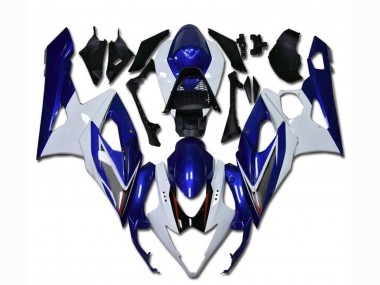2005-2006 Suzuki GSXR 1000 Motorcycle Fairing - White Blue UK