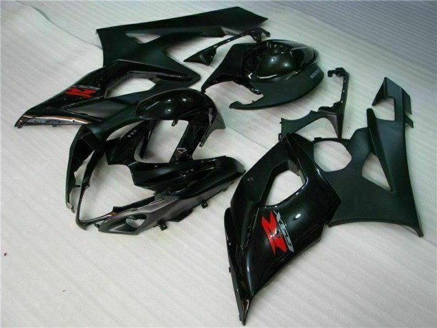 2005-2006 Suzuki GSXR 1000 Motorcycle Fairing - Glossy Black Matte Black Red UK
