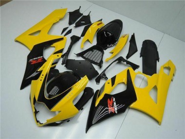 2005-2006 Suzuki GSXR 1000 Motorcycle Fairings - Yellow Glossy Black Red UK