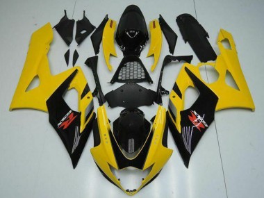 2005-2006 Suzuki GSXR 1000 Motorcycle Fairings - Yellow Glossy Black Red UK