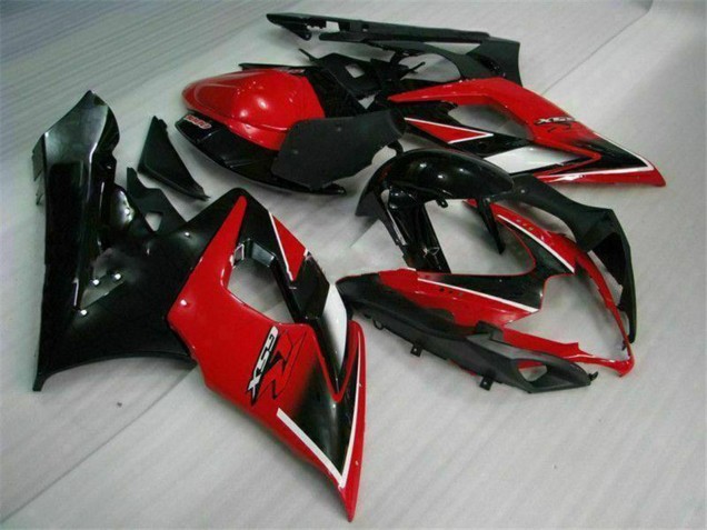 2005-2006 Suzuki GSXR 1000 Motorcycle Fairings - Red Glossy Black Matte Black UK