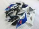 2005-2006 Suzuki GSXR 1000 Motorcycle Fairing Kits - White Blue Glossy Black UK