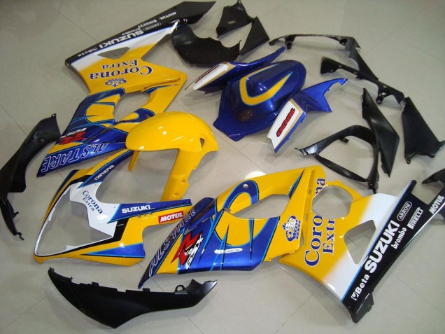 2005-2006 Suzuki GSXR 1000 Motorcycle Fairings - Yellow White Black Corona UK