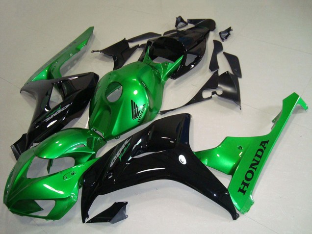 2006-2007 Honda CBR1000RR Motorcycle Fairings - Green Glossy Black UK