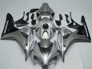 2006-2007 Honda CBR1000RR Motorcycle Fairing - Silver Matte Black UK