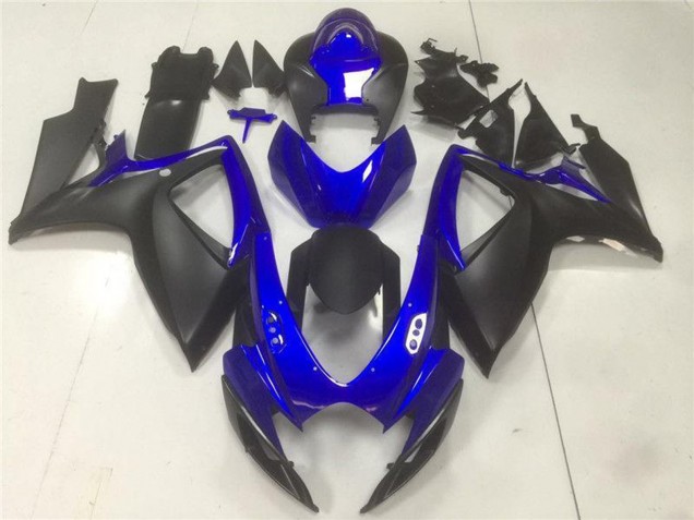2006-2007 Suzuki GSXR 600/750 Motorcycle Fairings - Blue Matte Black UK