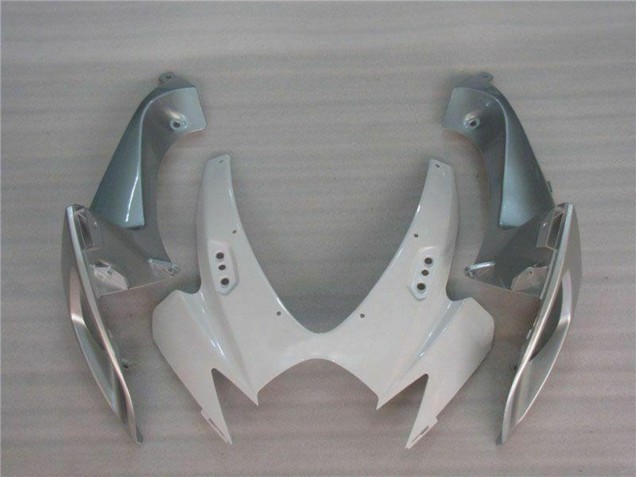 2006-2007 Suzuki GSXR 600/750 Motorcycle Fairings - White Silver UK
