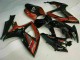 2006-2007 Suzuki GSXR 600/750 Motorcycle Fairings - Glossy Black Red UK