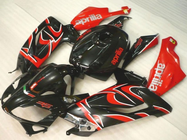 2006-2011 Aprilia RS125 Motorcycle Fairings - Black Red UK