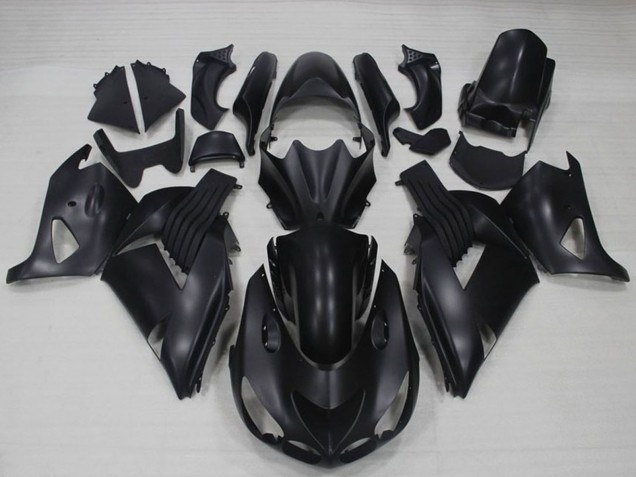 2006-2011 Kawasaki ZX14R ZZR1400 Motorcycle Fairings - Matte Black UK
