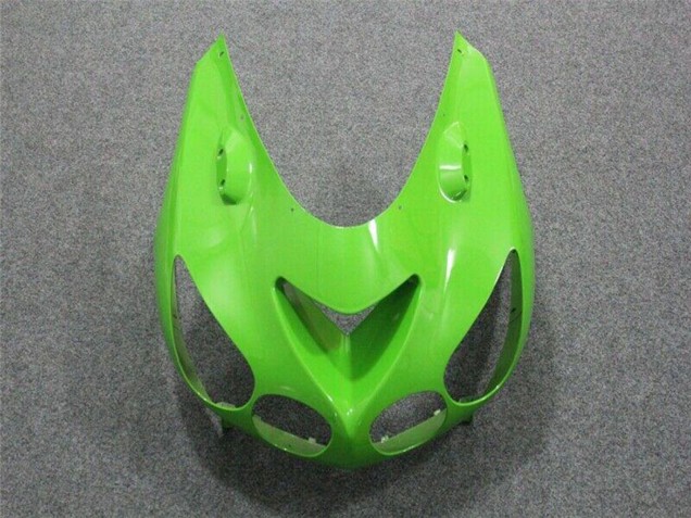 2006-2011 Kawasaki ZX14R ZZR1400 Motorcycle Fairing - Green Glossy Black UK