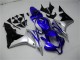 2007-2008 Honda CBR600RR Motorcycle Fairings - Silver Blue Glossy Black OEM Style UK