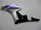 2007-2008 Honda CBR600RR Motorcycle Fairings - Silver Blue Glossy Black OEM Style UK