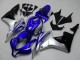 2007-2008 Honda CBR600RR Motorcycle Fairings - Silver Blue Glossy Black OEM Style UK