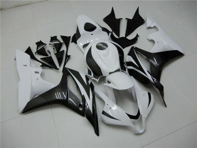 2007-2008 Honda CBR600RR Bike Fairings - White Glossy Black UK