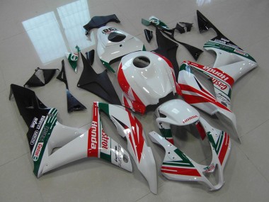 2007-2008 Honda CBR600RR Motorcycle Fairings - White Red Green Glossy Black Castrol 38 UK