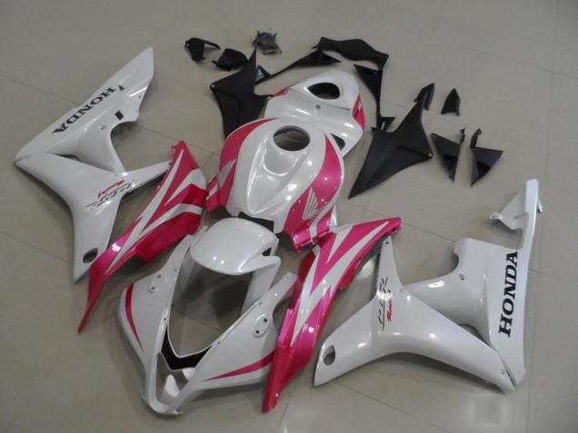 2007-2008 Honda CBR600RR Motorcycle Fairings - White Pink UK
