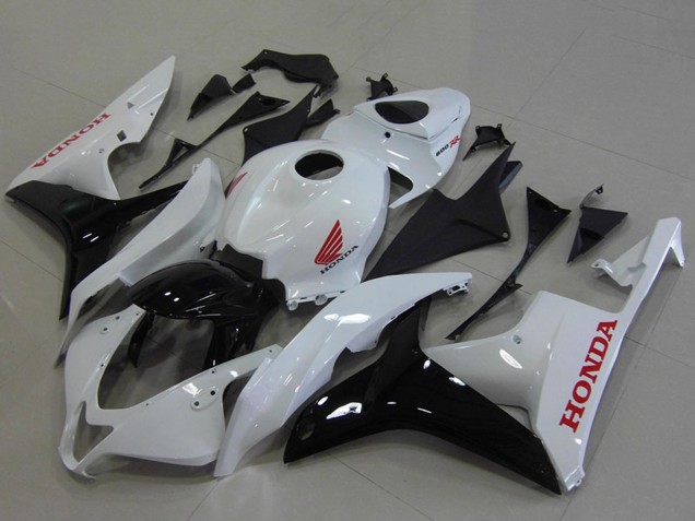 2007-2008 Honda CBR600RR Motorcycle Fairings - White Glossy Black Red UK