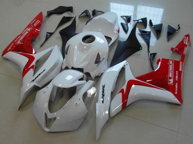 2007-2008 Honda CBR600RR Motorcycle Fairings - White Red Racing Style UK