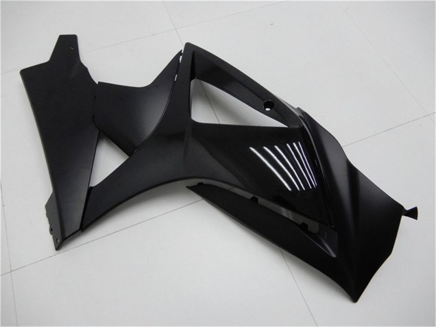 2007-2008 Suzuki GSXR 1000 Motorcycle Fairings - Glossy Black Matte Black No Decal UK