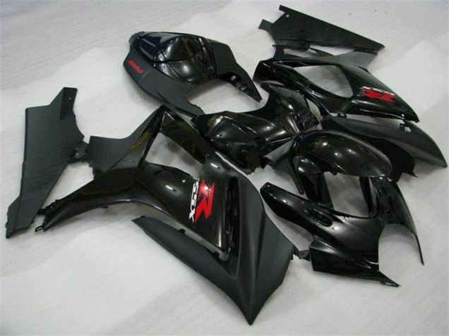 2007-2008 Suzuki GSXR 1000 Motorcycle Fairings - Glossy Black Matte Black Red UK