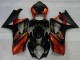 2007-2008 Suzuki GSXR 1000 Motorcycle Fairings - Black Orange UK