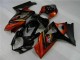 2007-2008 Suzuki GSXR 1000 Motorcycle Fairings - Black Orange UK