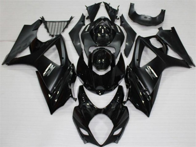 2007-2008 Suzuki GSXR 1000 Motorcycle Fairings - Glossy Black Matte Black White UK