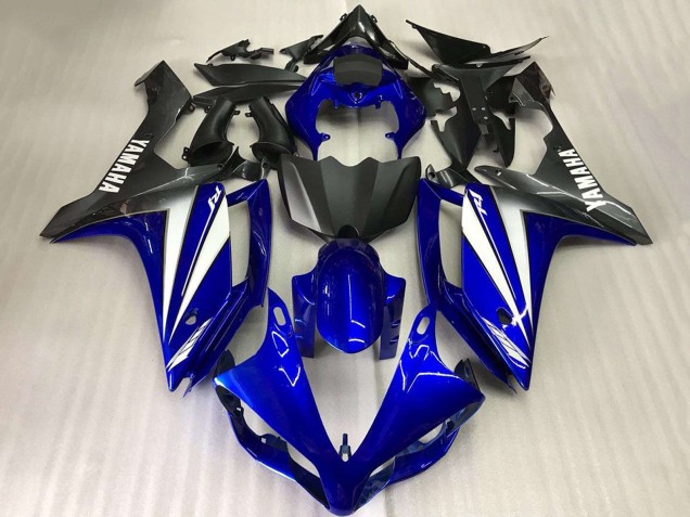2007-2008 Yamaha YZF R1 Motorcycle Fairings - Blue White Matte Black UK