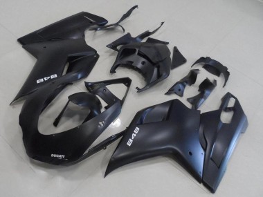 2007-2014 Ducati 848 Motorcycle Fairing Kits - Matte Black UK