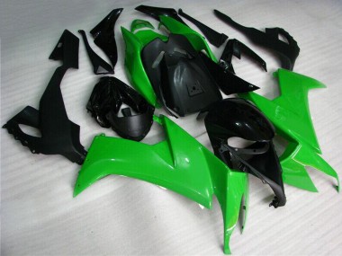 2008-2010 Kawasaki ZX10R Motorcycle Fairing Kits - Green Black UK