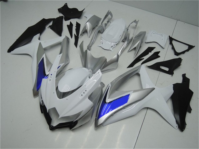 2008-2010 Suzuki GSXR 600/750 Motorcycle Fairings - Silver White Blue Black UK