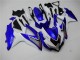 2008-2010 Suzuki GSXR 600/750 Motorcycle Fairings - White Blue Black Red Line UK
