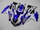 2008-2010 Suzuki GSXR 600/750 Motorcycle Fairings - White Blue Black Red Line UK