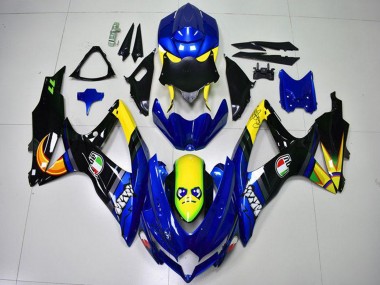2008-2010 Suzuki GSXR 600/750 Motorcycle Fairings - Blue Yellow Shark UK