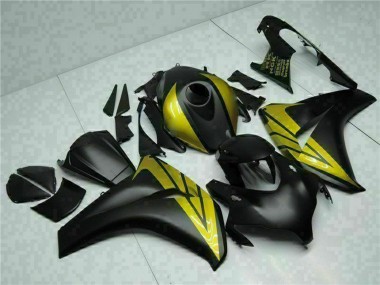 2008-2011 Honda CBR1000RR Motorcycle Fairings - Matte Black Gold UK