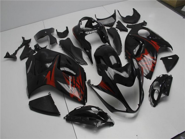 2008-2020 Suzuki GSXR 1300 Hayabusa Motorcycle Fairings - Glossy Black Red UK