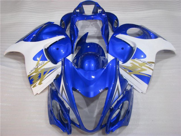 2008-2020 Suzuki GSXR 1300 Hayabusa Motorcycle Fairings - White Blue UK