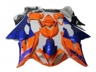 2008-2016 Yamaha YZF R6 Motorcycle Fairings - Orange Blue UK