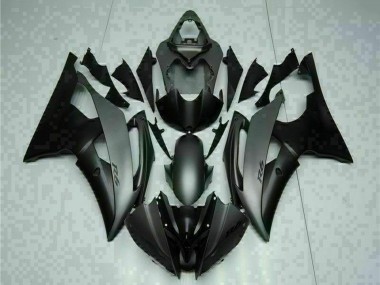 2008-2016 Yamaha YZF R6 Motorcycle Fairings - Grey Matte Black UK